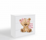 Babydreams komoda miś kwiatki