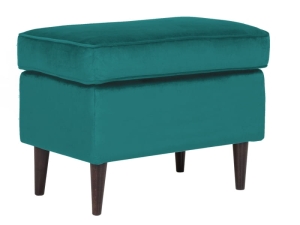 Podnóżek Ron bluvel 85 turkus / wenge 