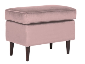 Podnóżek Ron bluvel 52 róż antyczny / wenge     