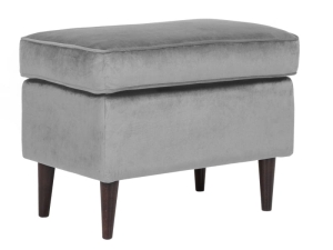 Podnóżek Ron bluvel 14 szary / wenge  