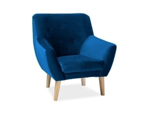 Nordic velvet granatowy bluvel 86 / buk  
