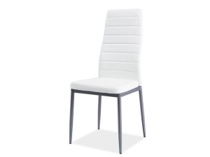 H-261 bis aluminum/biały ekoskóra 