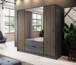 Nelly 4D grafit / dąb artrisan z lustrem