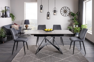 Westin SC biały efekt marmuru / czarny mat 120(160)X80