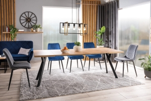 Merlin okleina naturalna dąb / czarny 90(240)X90