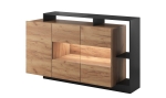 Alva komoda dąb craft / antracyt