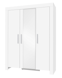 Szafa z lustrem CEZAR C1 biały