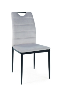 Rip velvet bluvel 03 jasny szary / czarny stelaż 