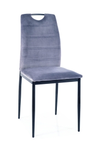 Rip velvet bluvel 14 szary / czarny stelaż     