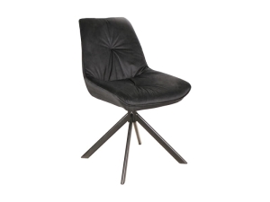 Boggie I obrotowe velvet czarny stelaż / bluvel 19 czarny