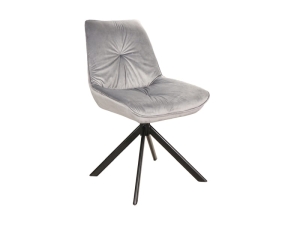 Boggie I obrotowe velvet czarny stelaż / bluvel 14 szary