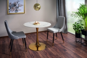 Espero biały efekt marmuru FI 90 złoty