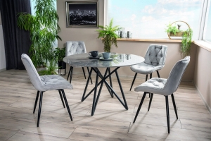 Murano szary / stelaż czarny mat FI120 