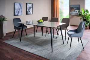 Rion biały / czarny stelaż 160x90