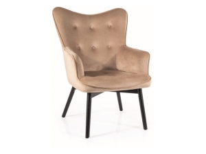 Carmen czarny stelaż / velvet bluvel 28 beż