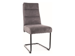 KRZESŁO BERRY BREGO CZARNY STELAŻ / C. SZARY 18