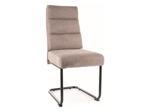 KRZESŁO BERRY BREGO CZARNY STELAŻ / BEŻ 34