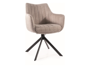 KRZESŁO AZALIA BREGO CZARNY STELAŻ / J. BEŻ 31