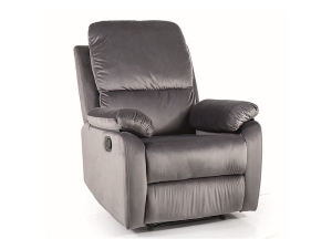 FOTEL ROZKŁADANY SPENCER 1 VELVET SZARY BLUVEL 14