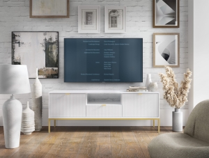 Nova RTV154 biały / złoty stelaż 