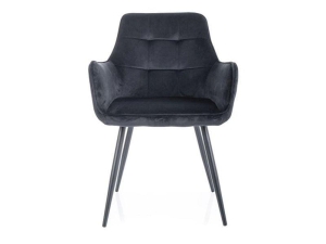 KRZESŁO LEMON VELVET CZARNY STELAŻ/CZARNY BLUVEL 19