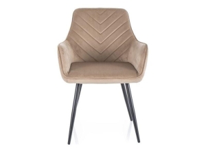 KRZESŁO FIG VELVET CZARNY STELAŻ/BEŻ BLUVEL 28