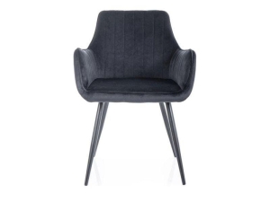 KRZESŁO APPLE VELVET CZARNY STELAŻ/ CZARNY BLUVEL 19