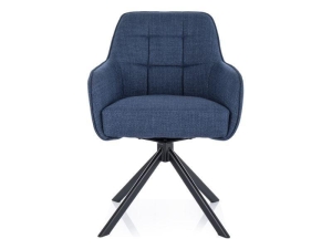 KRZESŁO METRO BJORN CZARNY STELAŻ/GRANATOWY 86