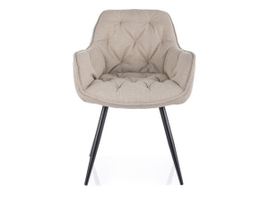 KRZESŁO CHERRY BJORN CZARNY STELAŻ/ JASNY BEŻ 24