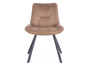 KRZESŁO LINK STELAŻ CZARNY / BRĄZ TAP.212