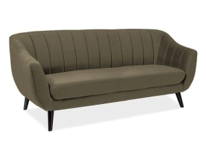SOFA ELITE 3 VELVET OLIWKA BLUVEL 77 / WENGE