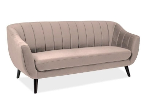 SOFA ELITE 3 VELVET BEŻ BLUVEL 28 / WENGE
