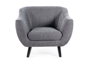 FOTEL ELITE 1 BREGO CIEMNY SZARY 18 / WENGE