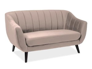 SOFA ELITE 2 VELVET BEŻ BLUVEL 28 / WENGE