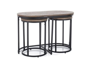 ŁAWA TWIX ORZECH VINTAGE/CZARNY (ZESTAW)