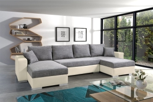 Nowoczesny narożnik z funkcją spania FOCUS BIS 